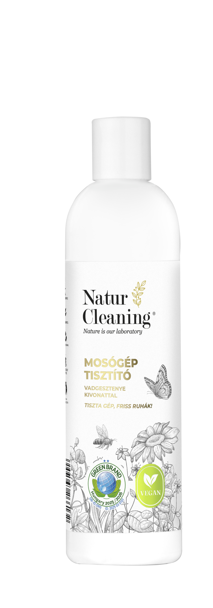 Naturcleaning Mosógép tisztító vadgesztenye kivonattal 200 ml