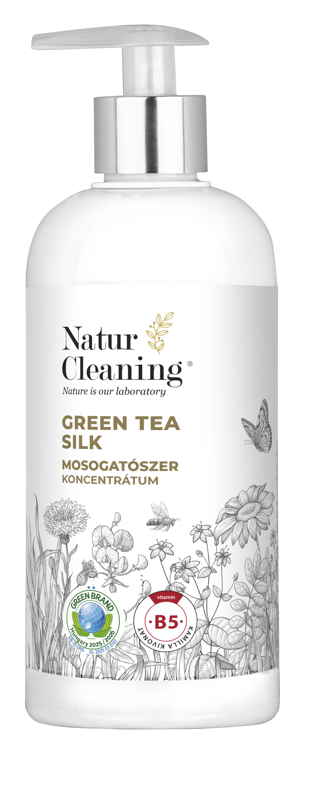 Naturcleaning Mosogatószer koncentrátum Green Tea Silk 500 ml