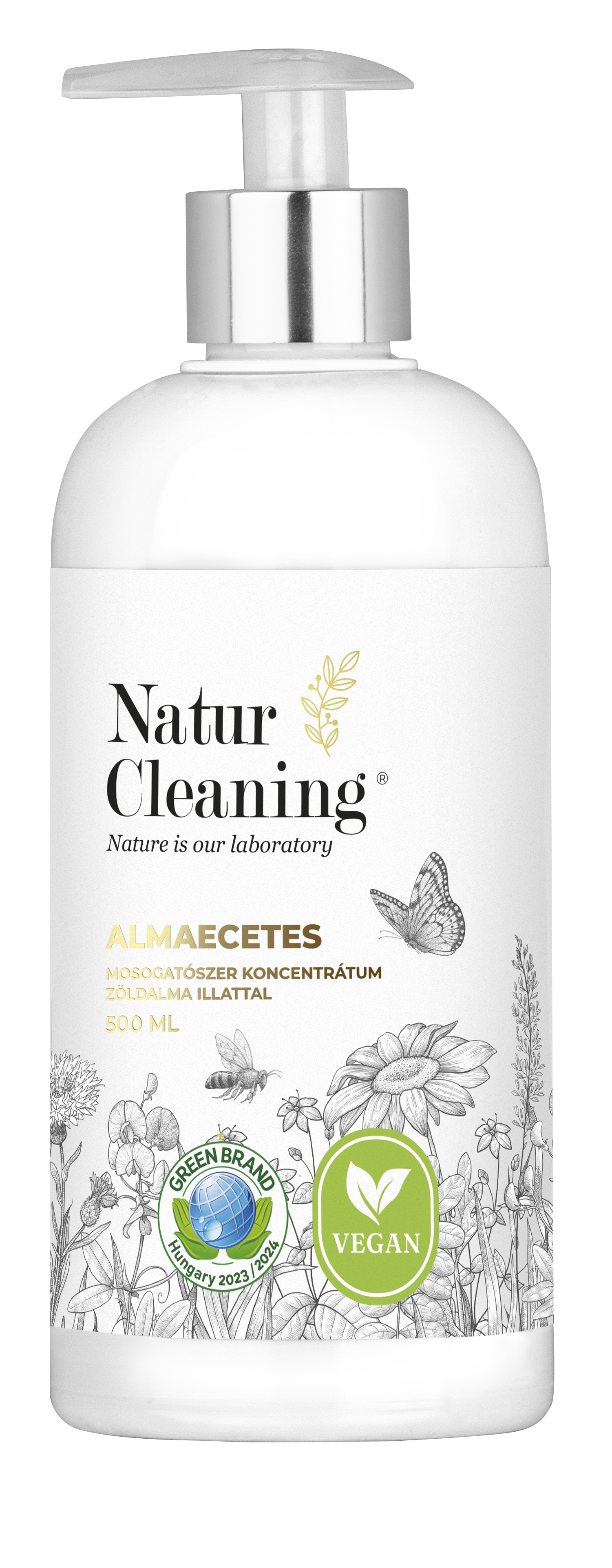 Naturcleaning Mosogatószer Almaecetes zöldalma illattal 500 ml