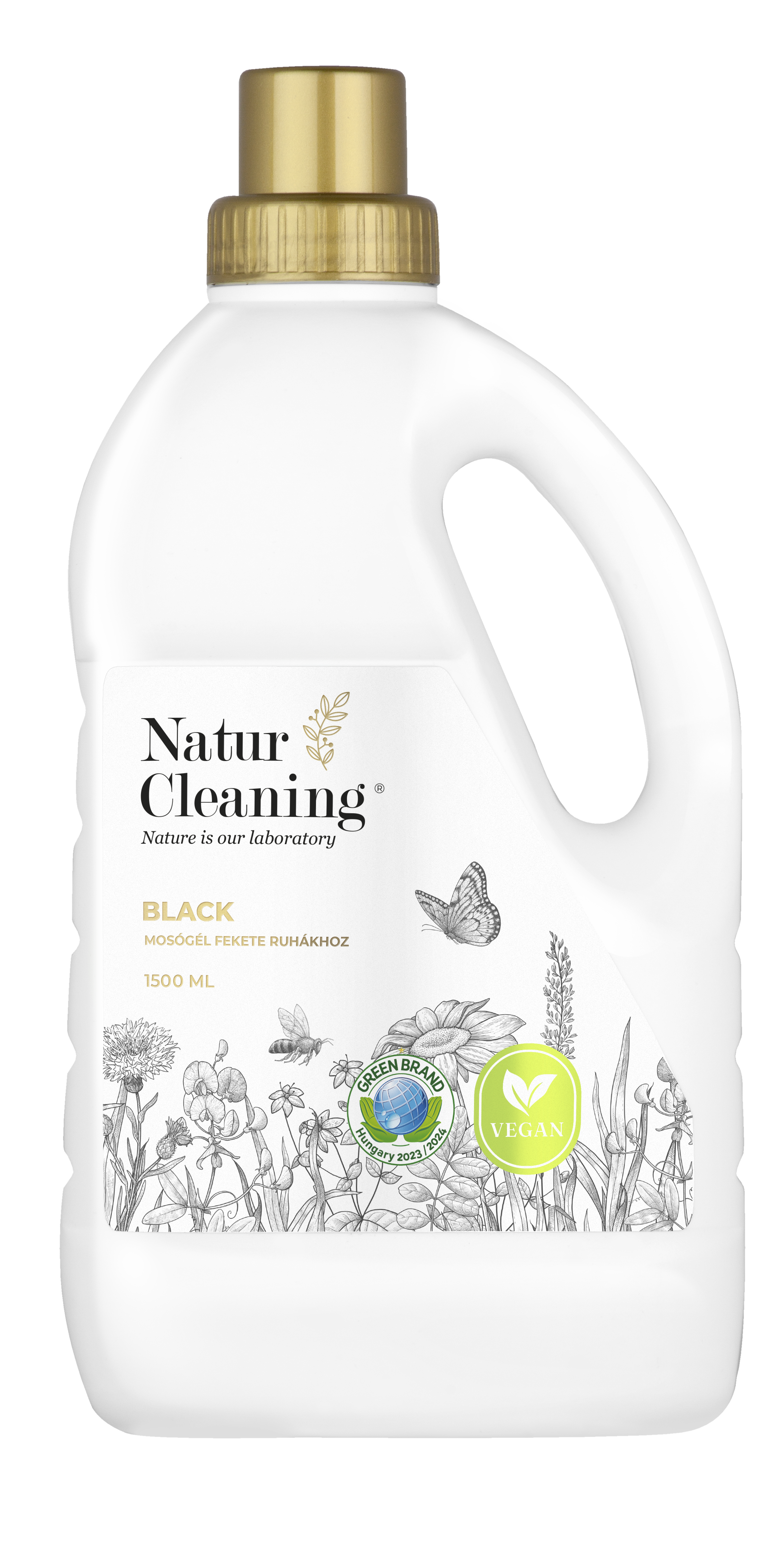 Naturcleaning Black hipoallergén mosógél 1,5 liter