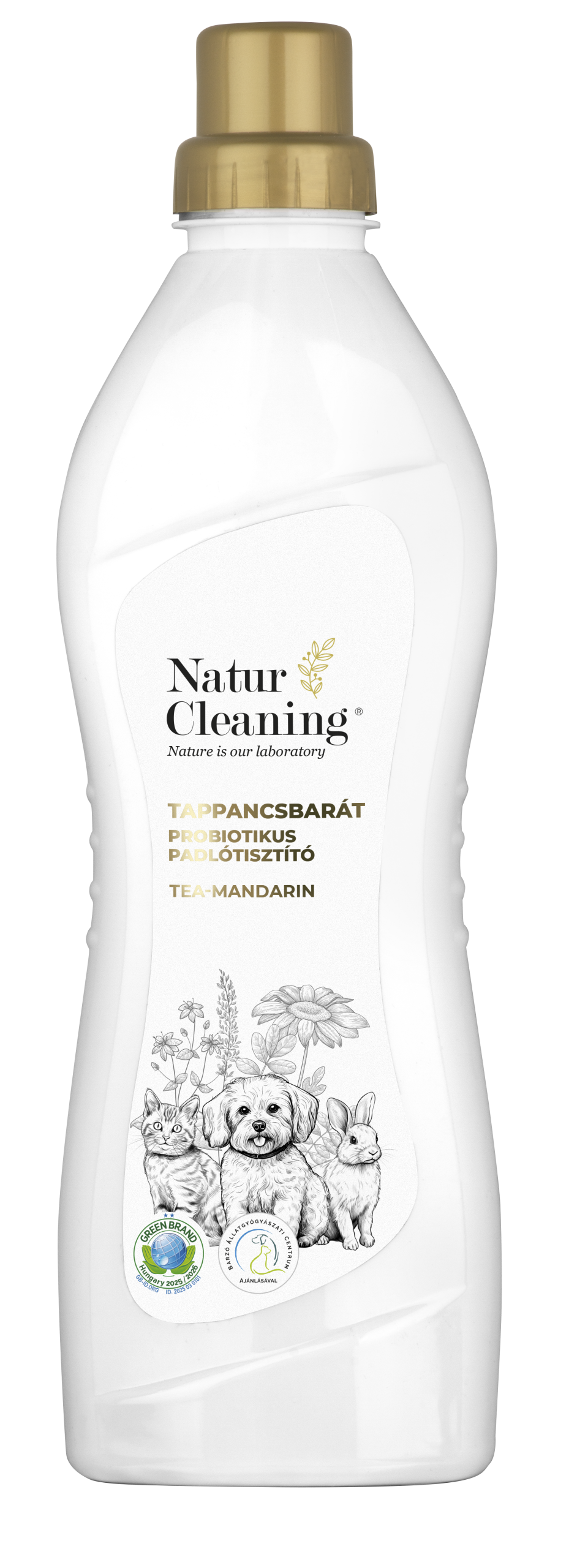 Naturcleaning Tappancsbarát Probiotikus Padlótisztító Tea Mandarin 1L