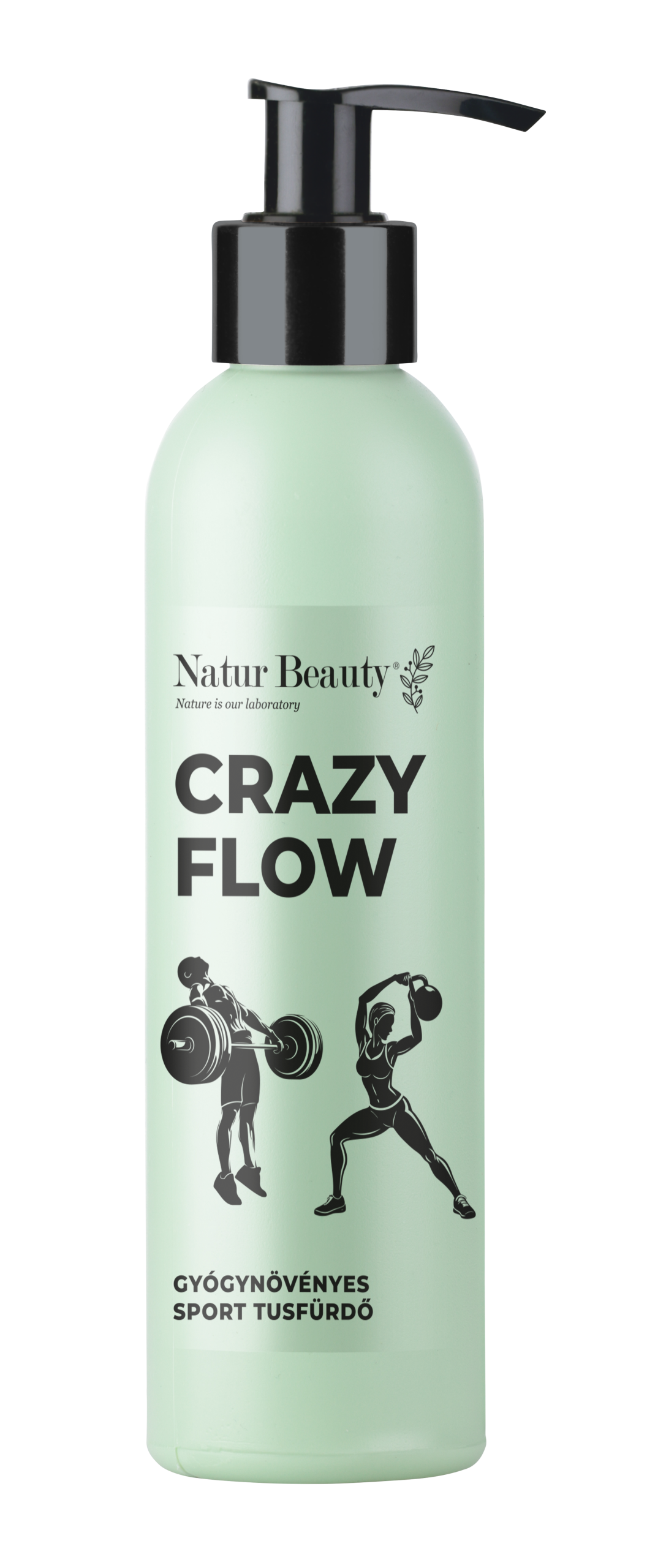 Natur Beauty CRAZY FLOW – gyógynövényes sport tusfürdő 200 ml