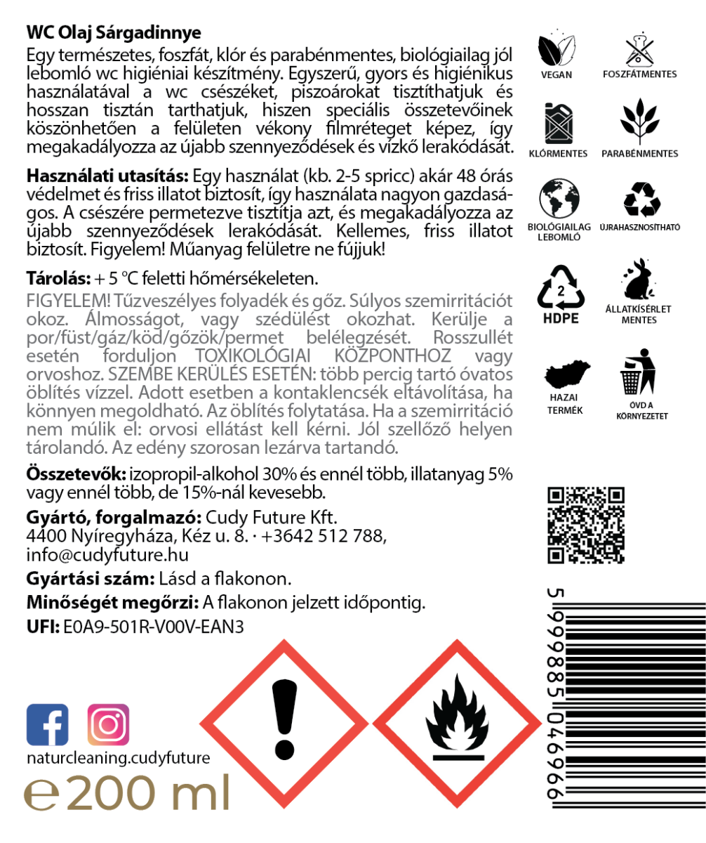 Naturcleaning WC olaj Sárgadinnye – galéria