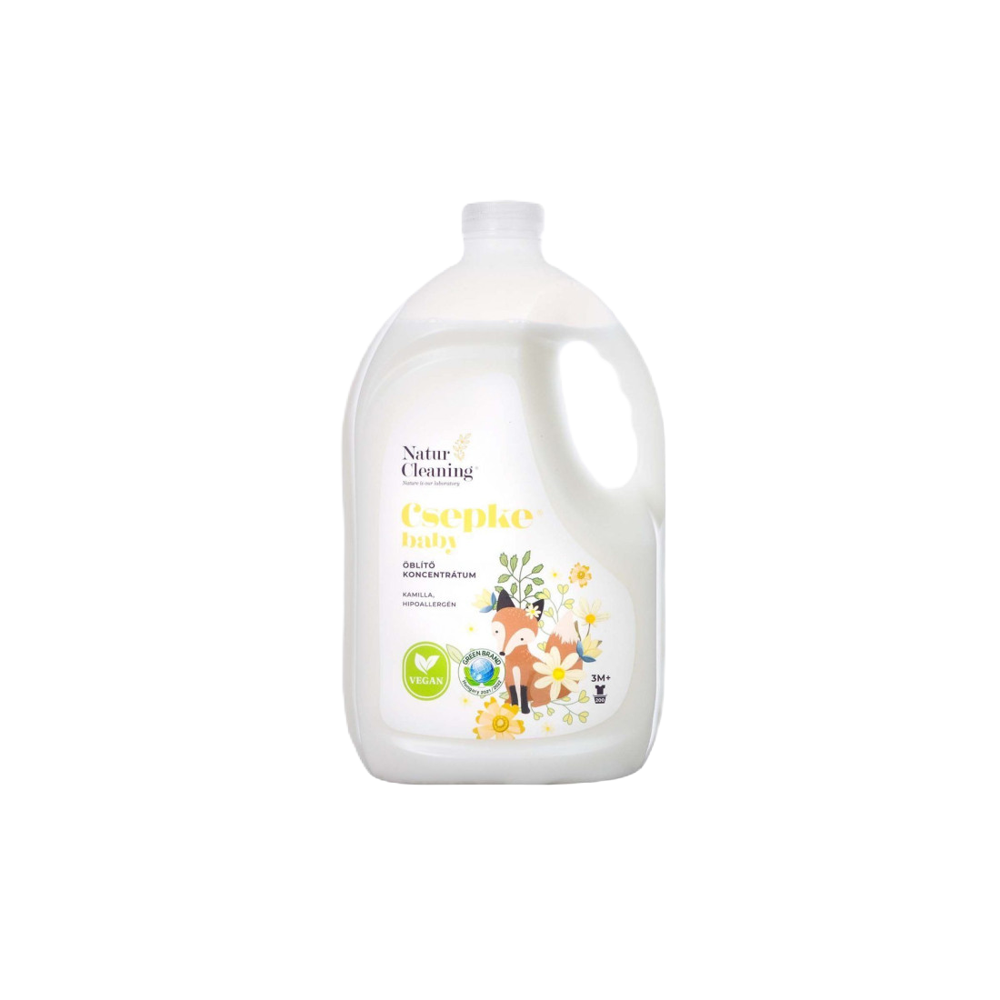 Csepke baby hipoallergén öblítő kamilla illattal 3m+ 4 liter