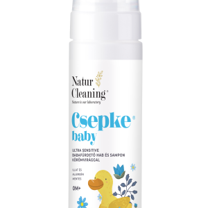 Csepke Baby Ultra Sensitive Illat- és allergénmentes Babafürdető Hab és Sampon 200 ml