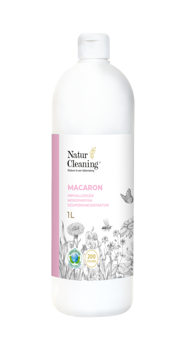 Naturcleaning Macaron Hipoallergén Mosóparfüm Szuperkoncentrátum 1 liter