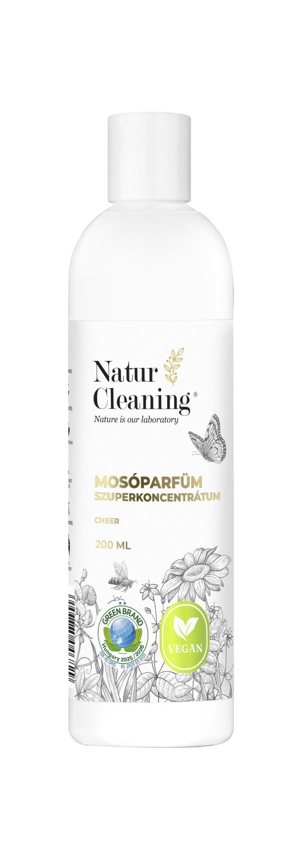 Naturcleaning Cheer Hipoallergén Mosóparfüm Szuperkoncentrátum 200 ml