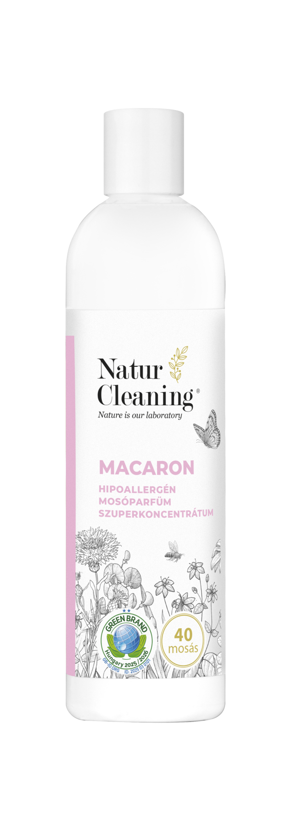Naturcleaning Macaron Hipoallergén Mosóparfüm Szuperkoncentrátum 200 ml