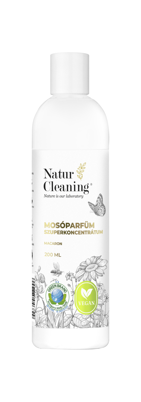 Naturcleaning Macaron Hipoallergén Mosóparfüm Szuperkoncentrátum 200 ml