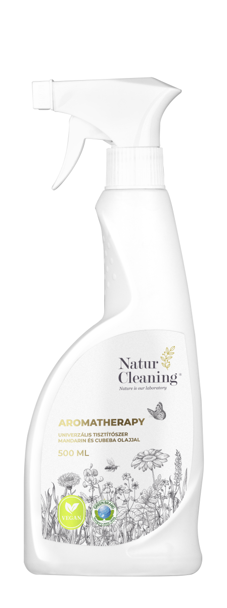 Naturcleaning Aromatherapy tisztítószer mandarin és cubeba olajjal 500 ml