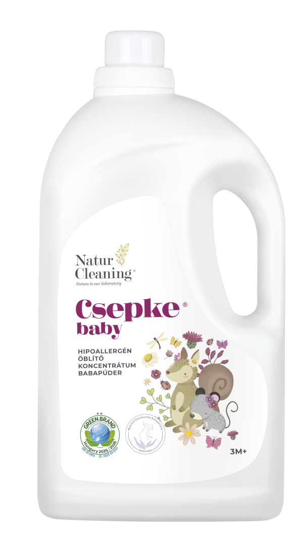 Csepke baby hipoallergén öblítő babapúder 3m+ 4 liter