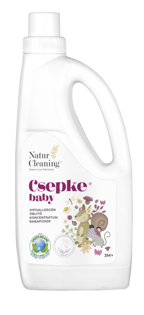Csepke baby hipoallergén öblítő babapúder 3m+ 1 liter