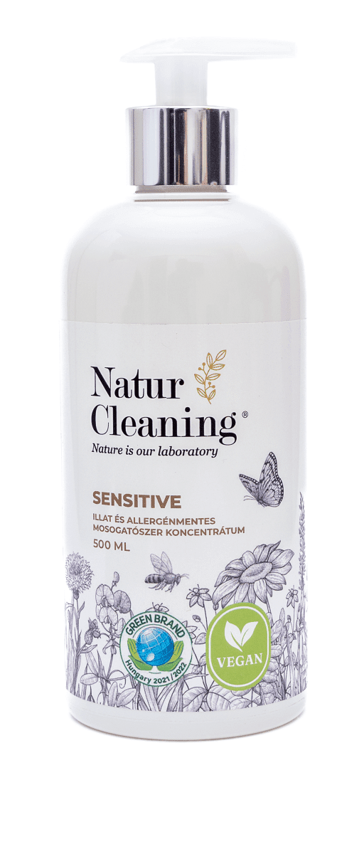 Naturcleaning Mosogatószer koncentrátum Sensitive illat és allergénmentes - 0.5 Liter