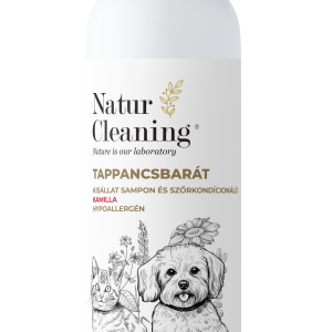 Naturcleaning Tappancsbar&aacute;t Hipoallerg&eacute;n Kis&aacute;llat sampon &eacute;s szőrkondicion&aacute;l&oacute; Kamilla 250 ml