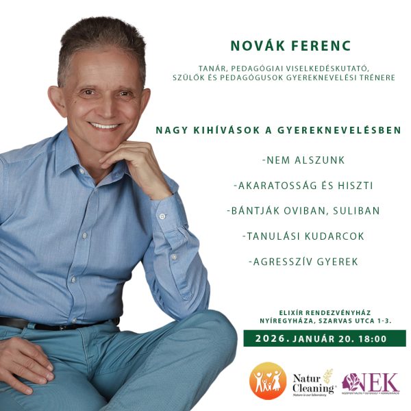 Novák Ferenc előadás 2026. január 20. Nagy kihívások a gyereknevelésben